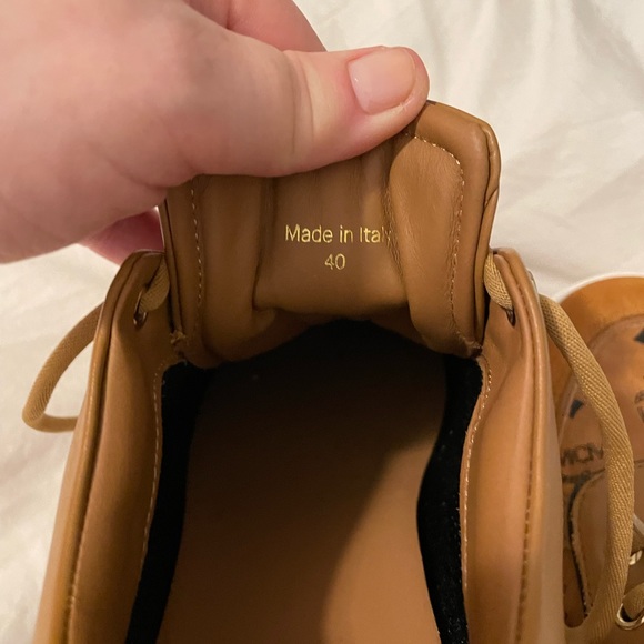 MCM Skyward Monogram Platform Sneakers Size 40 - Picture 3 of 10